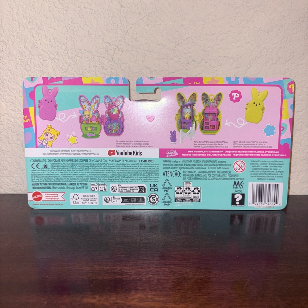 Easter Peeps Yellow and Pink Polly Pocket Playset - Picture 2 of 2